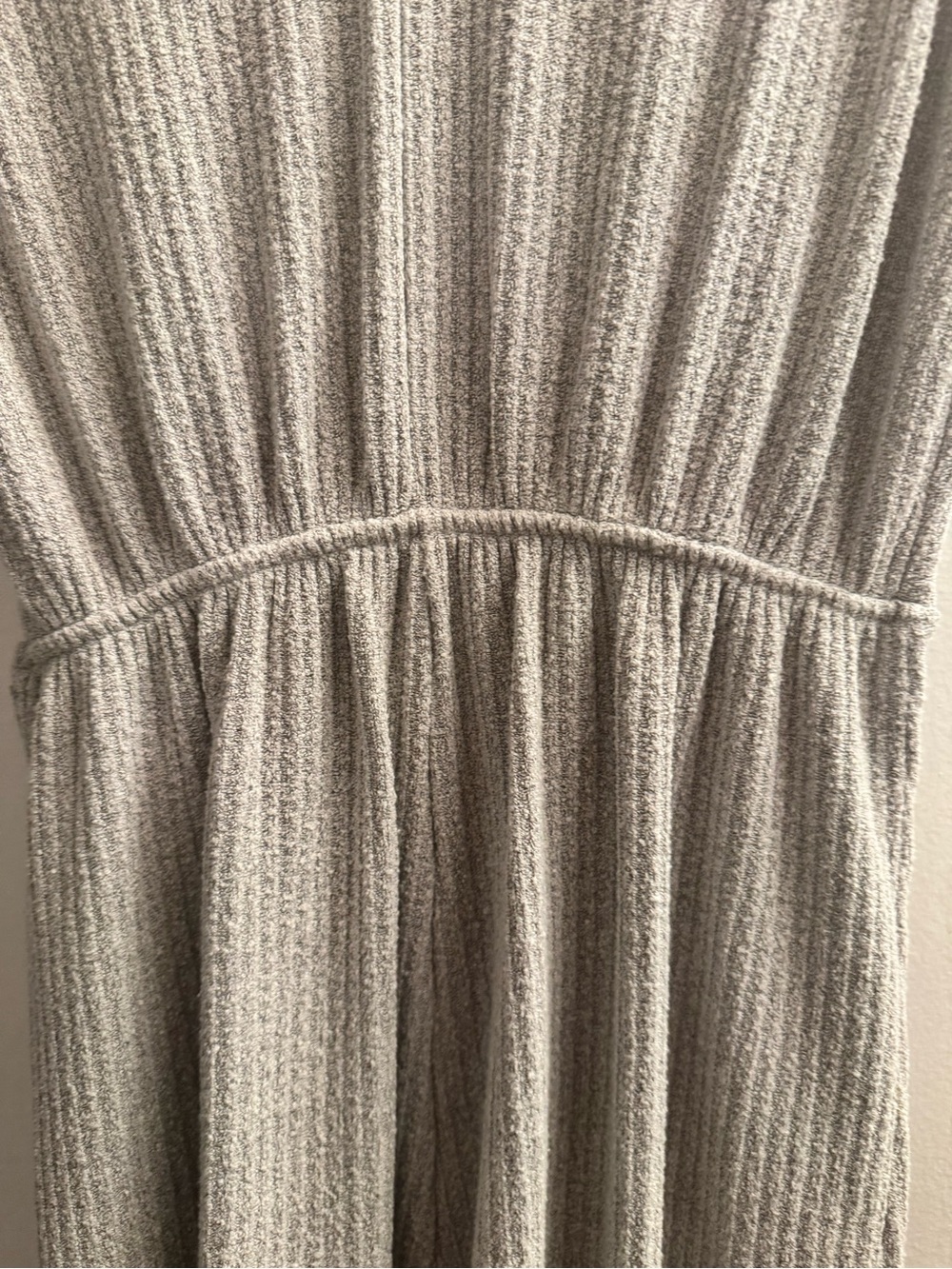 Sleeveless Wrap Knit Romper in Light Gray - Picture 12 of 14